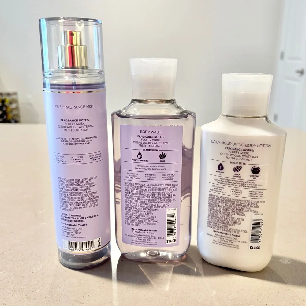 Bath & Body Works Lovely Dreamer 3 Piece Set Fine Fragrance Mist Wash Lotion - Picture 2 of 2